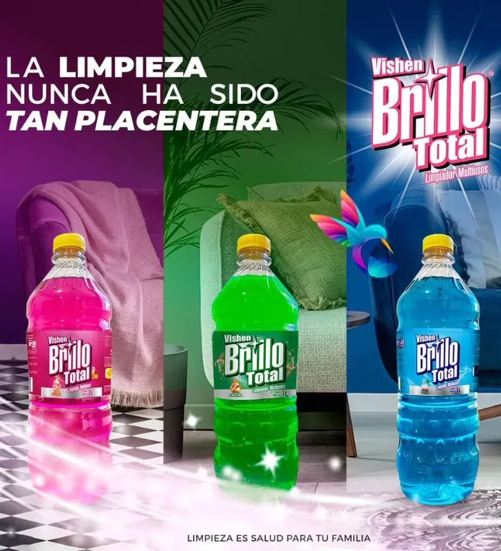 Limpiador Multiusos Brisa Vishen 1L – Frescura y limpieza total