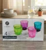 Juego de 4 Vasos Libbey Prisma Colors – Diseño Geométrico