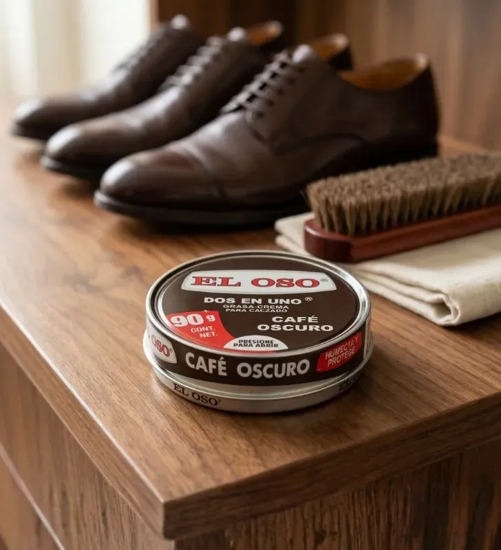 Crema Dos en Uno El Oso Café Oscuro 90 g – Nutre y Protege