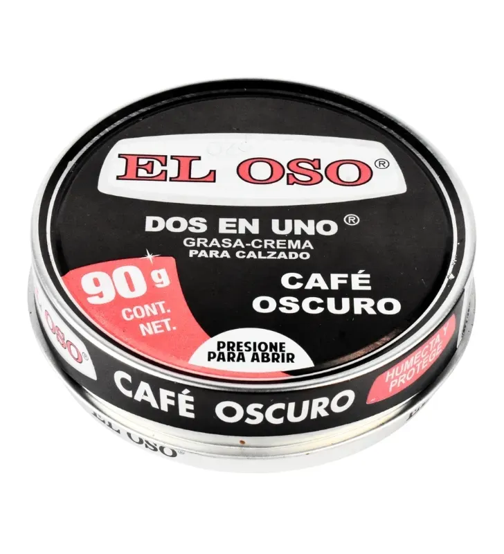 Crema Dos en Uno El Oso Café Oscuro 90 g – Nutre y Protege