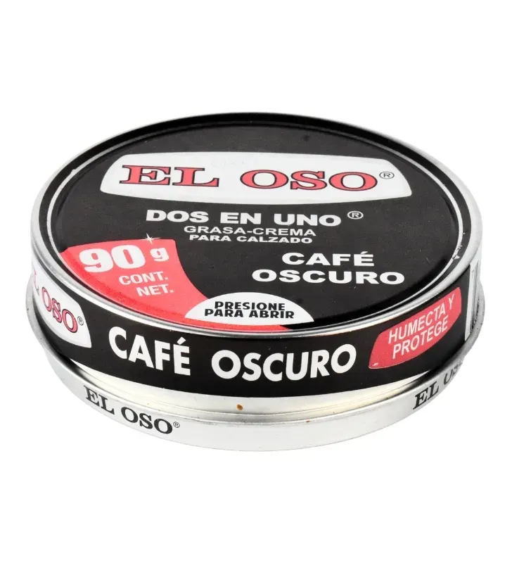 Crema Dos en Uno El Oso Café Oscuro 90 g – Nutre y Protege