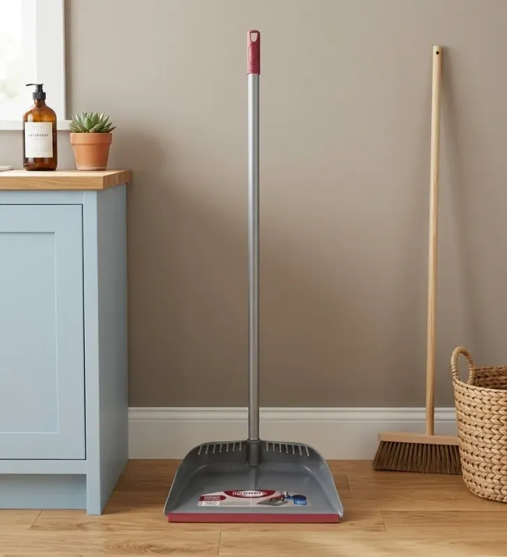 Recogedor Reynera con Mango Quitapelusa y Cabeza Abatible