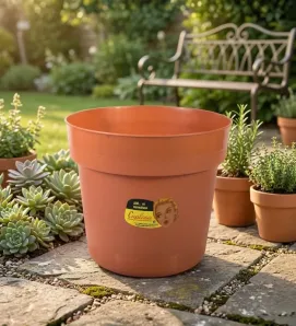 Maceta Grande Cuplasa 9L – Color Café Resistente