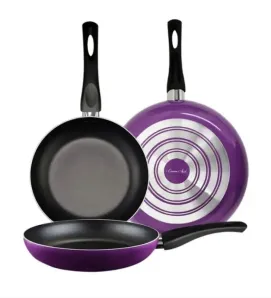 Juego de 3 Sartenes Cuisine Spot Morados – Antiadherente