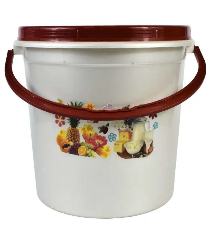 Bote Lechero Noche Buena 10L – Color Perla Decorado