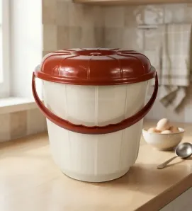 Super Bote Noche Buena 13L – Reforzado con Tapa y Asa