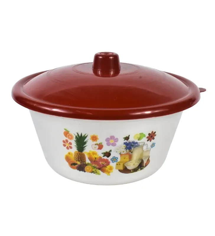 Ensaladera con Tapa Nochebuena – Polipropileno Decorado