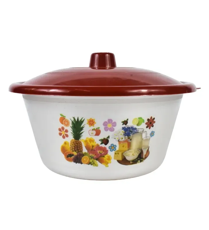 Ensaladera con Tapa Nochebuena – Polipropileno Decorado