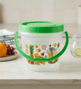 Mini Juguero Nochebuena 700ml – Transparente y Decorado