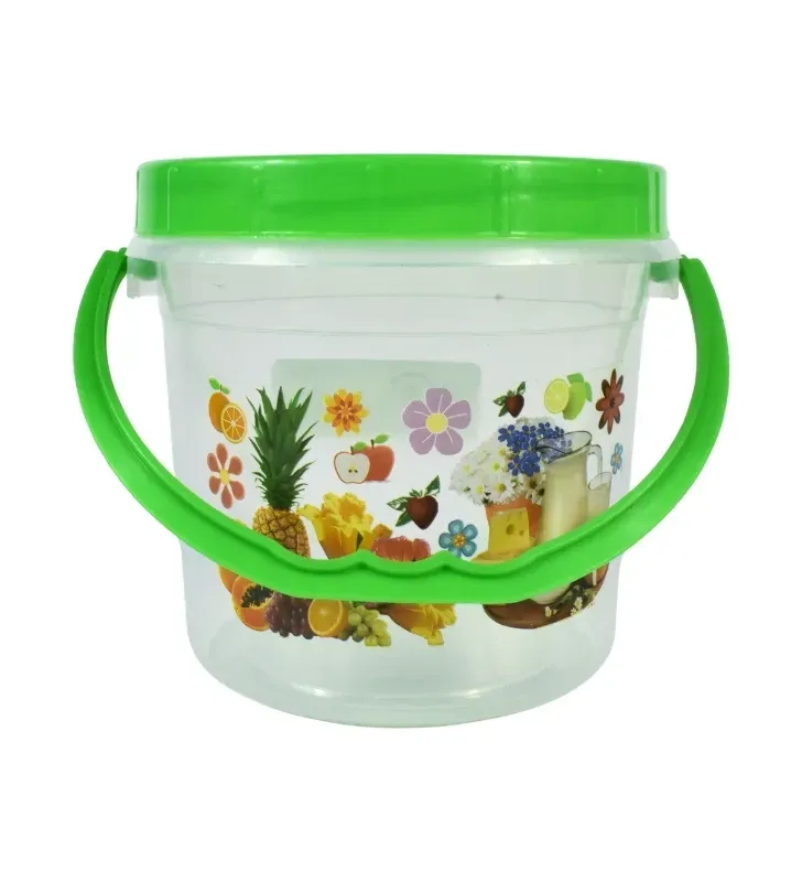 Mini Juguero Nochebuena 700ml – Transparente y Decorado