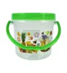 Mini Juguero Nochebuena 700ml – Transparente y Decorado