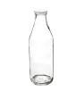 Botella Lechera de Vidrio Vittori 1L – Diseño Clásico y Liso