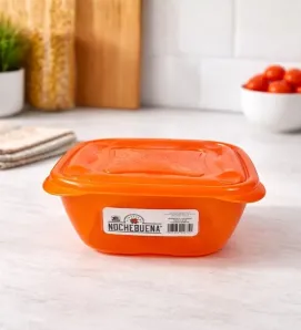 Hermético Cuadrado Noche Buena No. 2 – Tapa con Clip Seguro