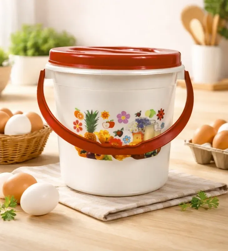 Bote Huevero Nochebuena 3L – Diseño Perla Decorado