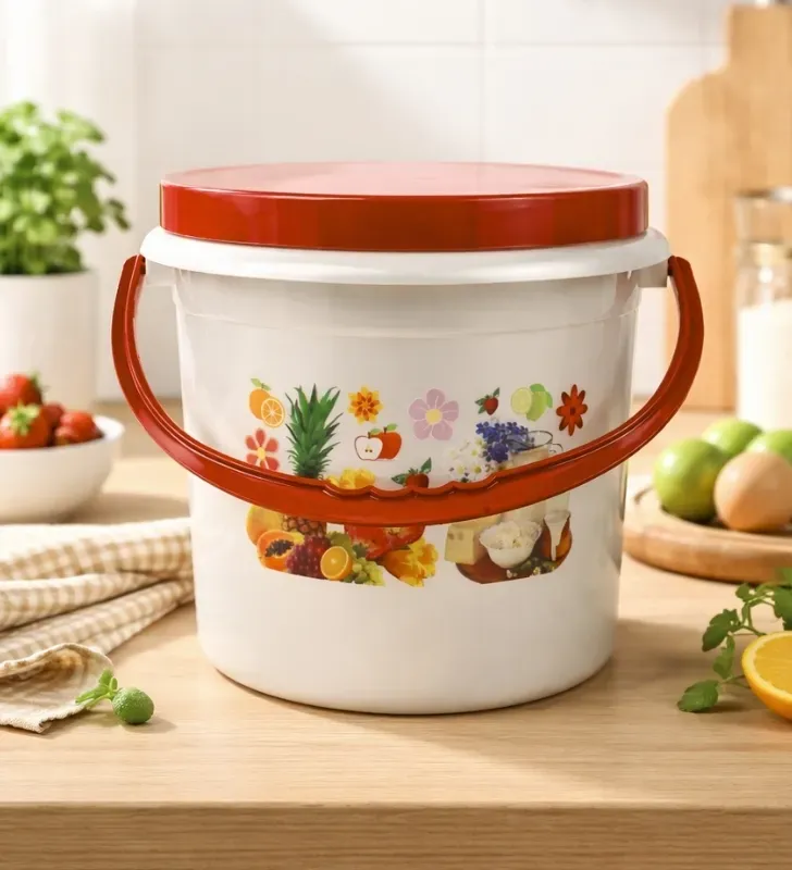 Bote Lechero Nochebuena 5L – Gran Capacidad Decorado