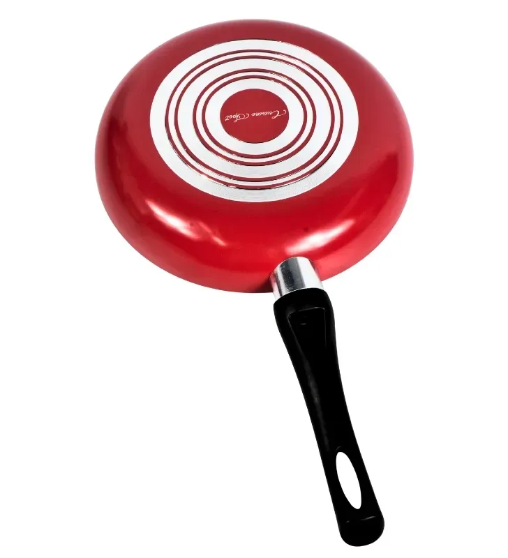 Juego de Sartenes 20, 24 y 30 cm Rojo – 3 mm aluminio antiadherente