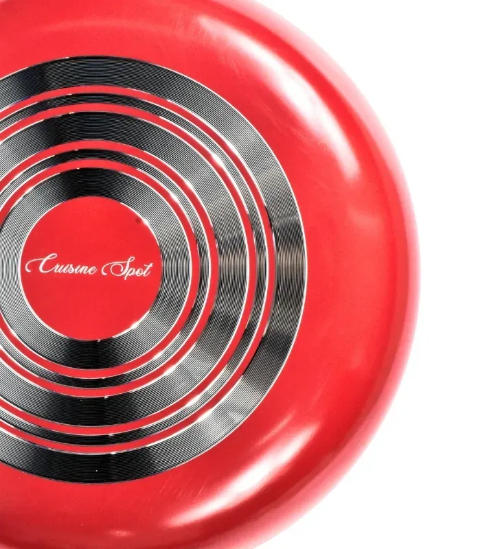 Juego de Sartenes 20, 24 y 30 cm Rojo – 3 mm aluminio antiadherente