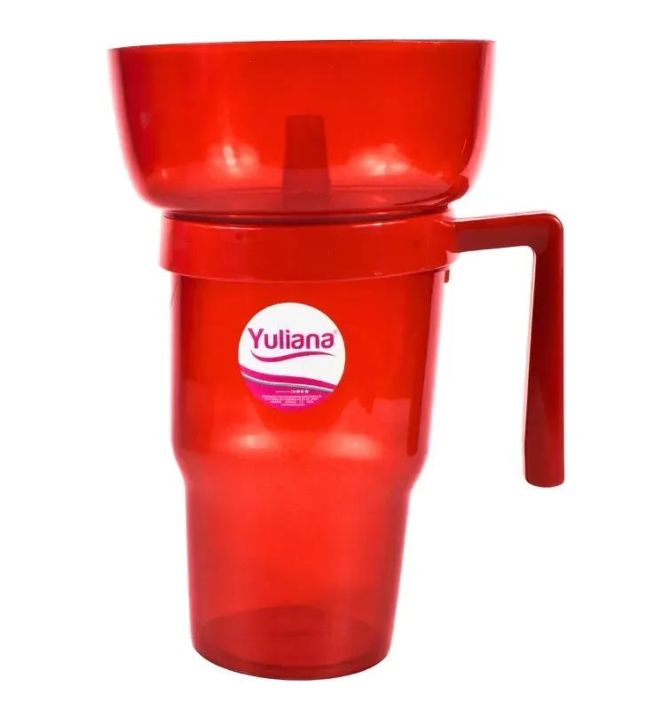 Vaso Botanero Yuliana MX-454 con Popote – 1 Litro