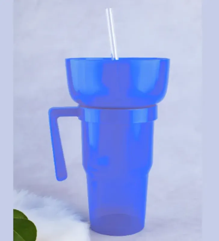 Vaso Botanero Yuliana MX-454 con Popote – 1 Litro