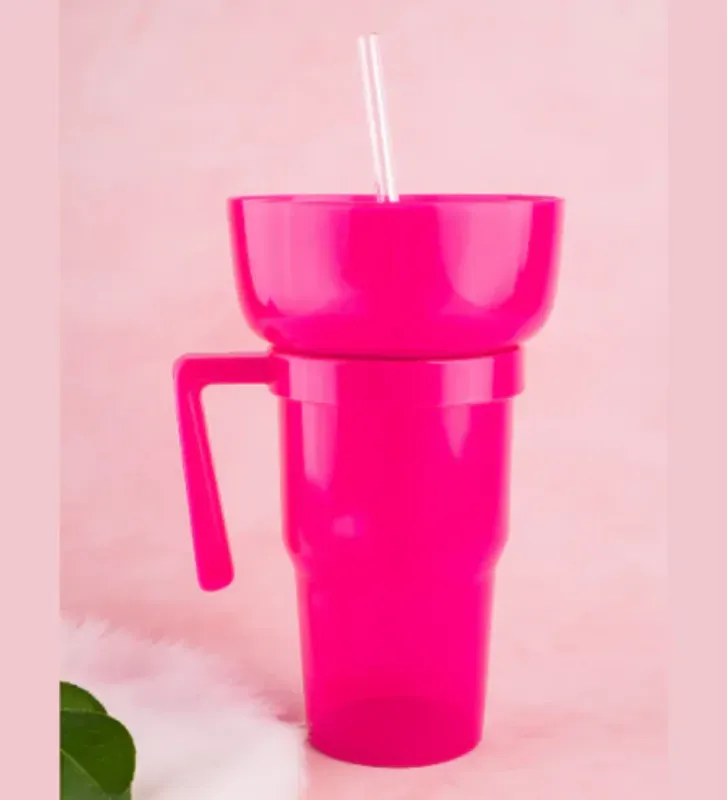 Vaso Botanero Yuliana MX-454 con Popote – 1 Litro
