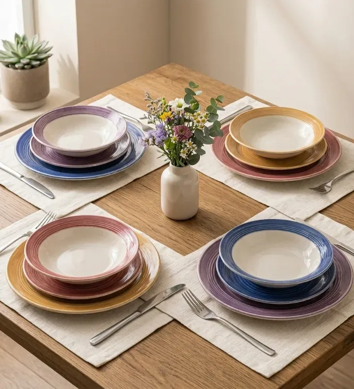 Vajilla Santa Anita México Lindo 12pz – Porcelana Multicolor