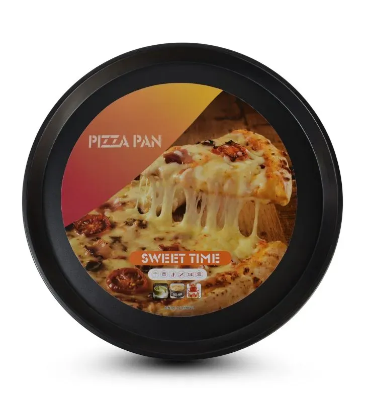 Charola para Hornear Pizza AZ-4251-32 Negra 32 cm