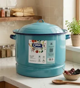 Vaporera Cinsa de Peltre 33.2L Azul Turquesa – 34 QT