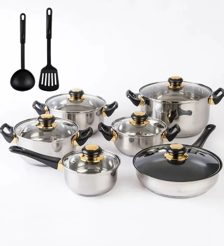 Batería Cinsa Viena 12pz Acero Inox – Tapas de Vidrio