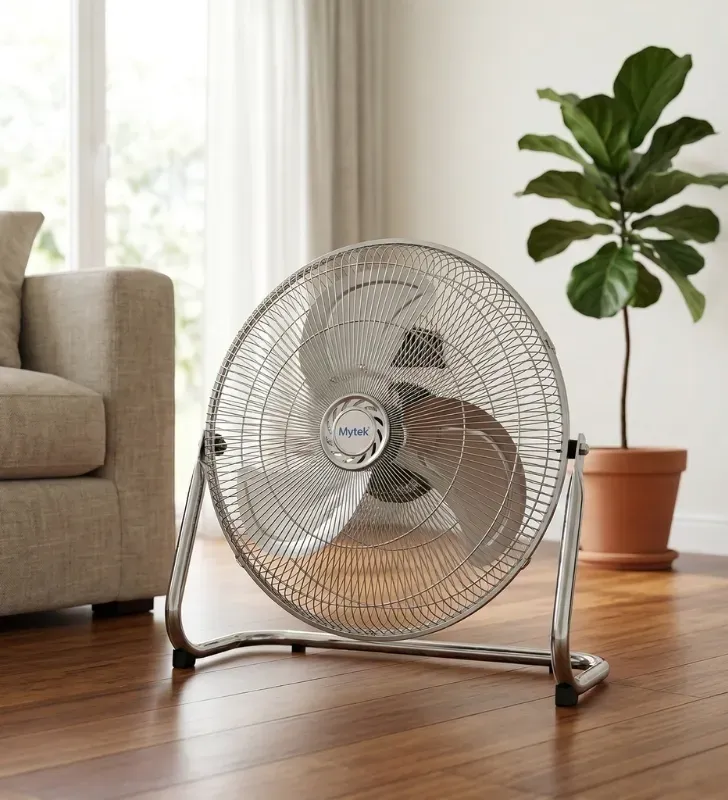 Ventilador Mytek 18" Metálico 2 en 1 – Piso y Pared 3348S1