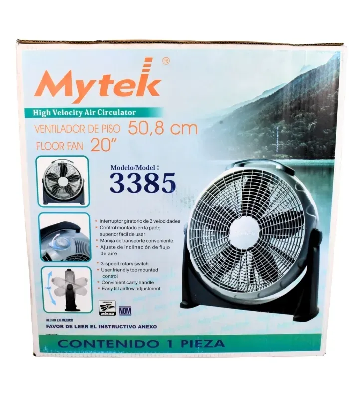 Ventilador de Piso Mytek 20" MyAir – Potente Motor 148W 3385G3