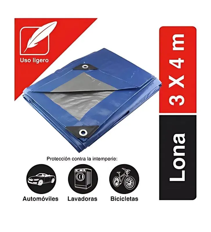 Lona Premium Santul 5410 Azul 3x4m con Protección UV
