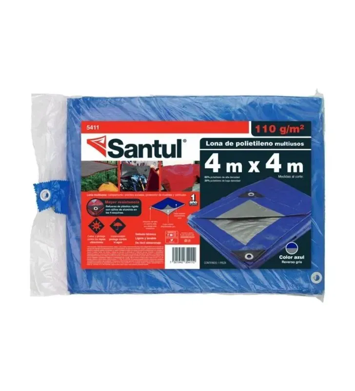 Lona Premium Santul Azul 4x4m con Protección UV – Modelo 5411