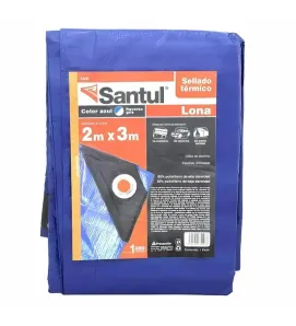 Lona Santul Premium 2x3m Azul Impermeable con Protección UV