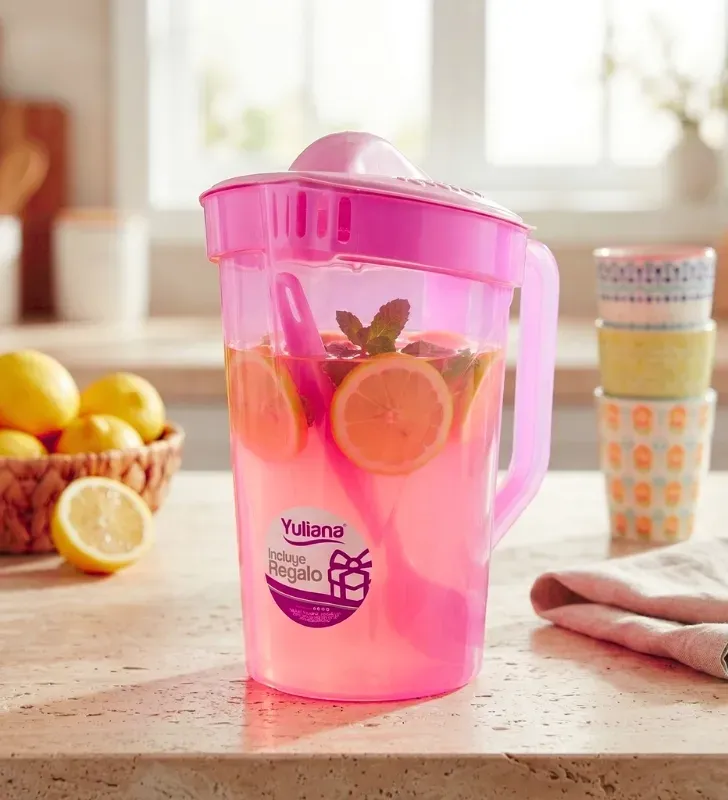 Jarra Thalia Yuliana 4 Litros Colores con Cuchara – MX-157