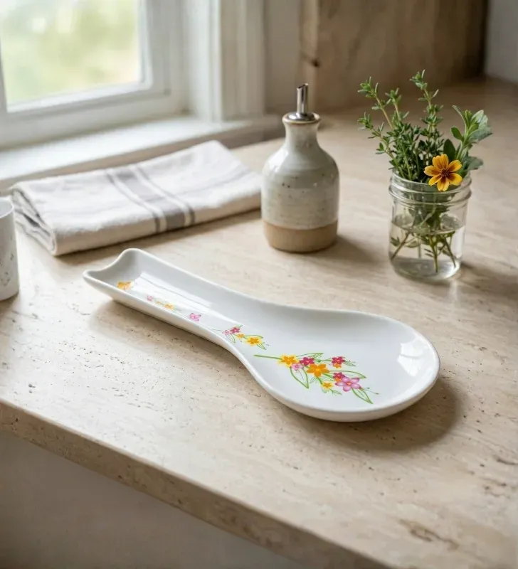 Portacucharas de Plástico Decorado Yuliana – Modelo MX-328