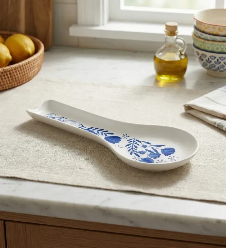 Portacucharas de Plástico Decorado Yuliana – Modelo MX-328