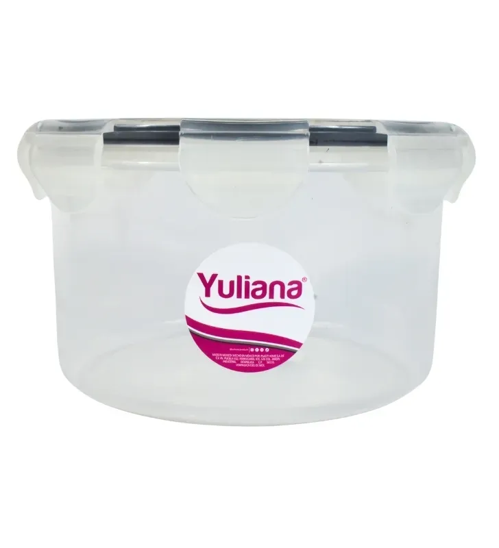 Hermético Redondo Yuliana 1.2 Litros con Broches – MX-318