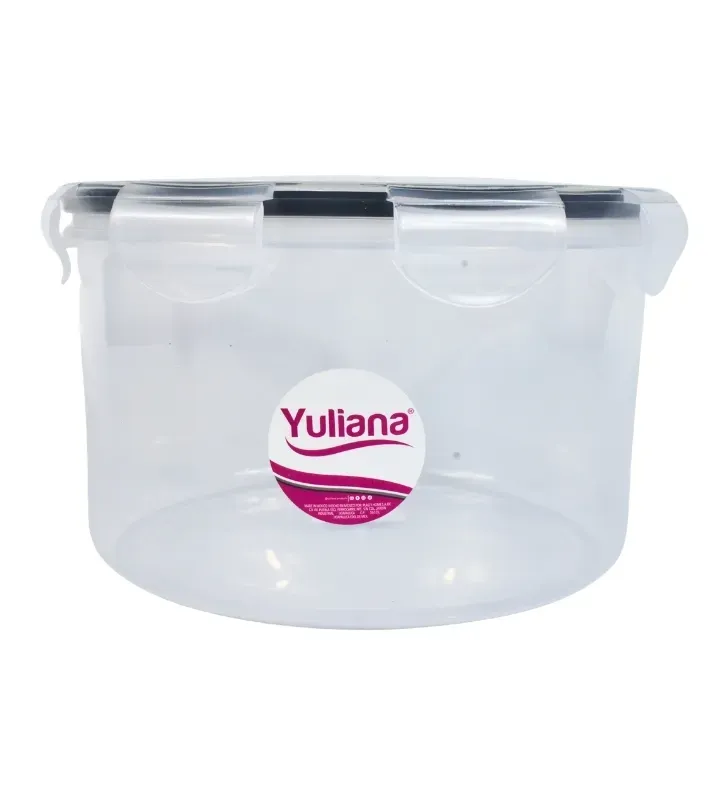 Hermético Redondo Yuliana 2.2 Litros con Broches – MX-319