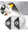 Lona Uso Pesado 1.5x2m Gris Impermeable con Protección UV