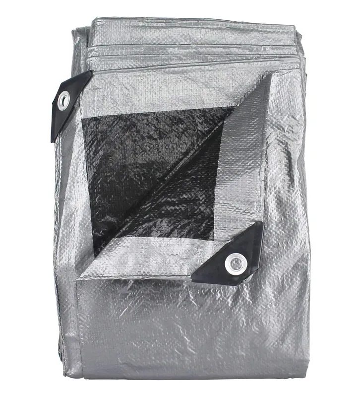 Lona profesional gris 4×5 m impermeable – uso pesado, protección UV
