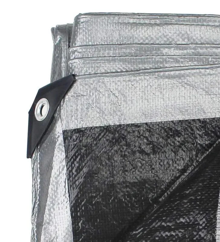 Lona profesional gris 4×5 m impermeable – uso pesado, protección UV