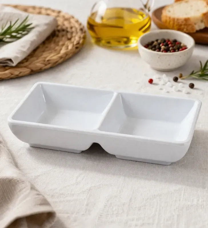 Salsera de 2 Compartimentos Tavola 50 ml – Modelo 81901