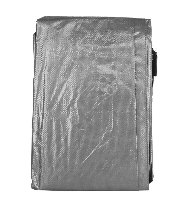 Lona profesional gris 4×5 m impermeable – uso pesado, protección UV
