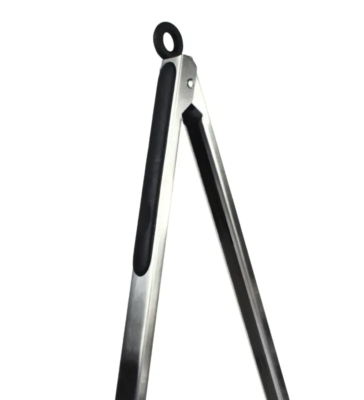 Pinza de Acero Inoxidable Tavola 16" con Mango Negro – 94680
