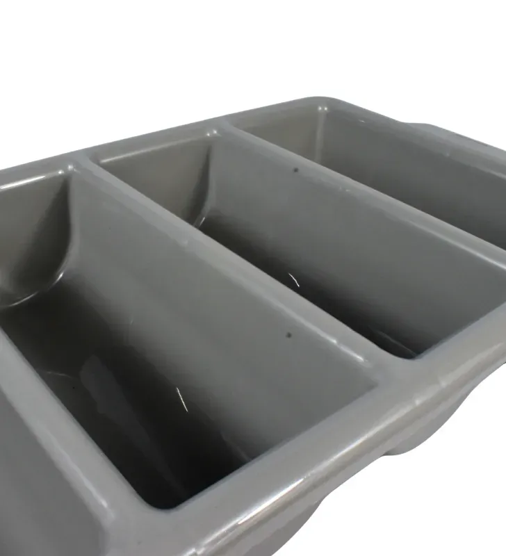 Porta Cubiertos de 4 Divisiones Tavola Gris – Modelo 94011