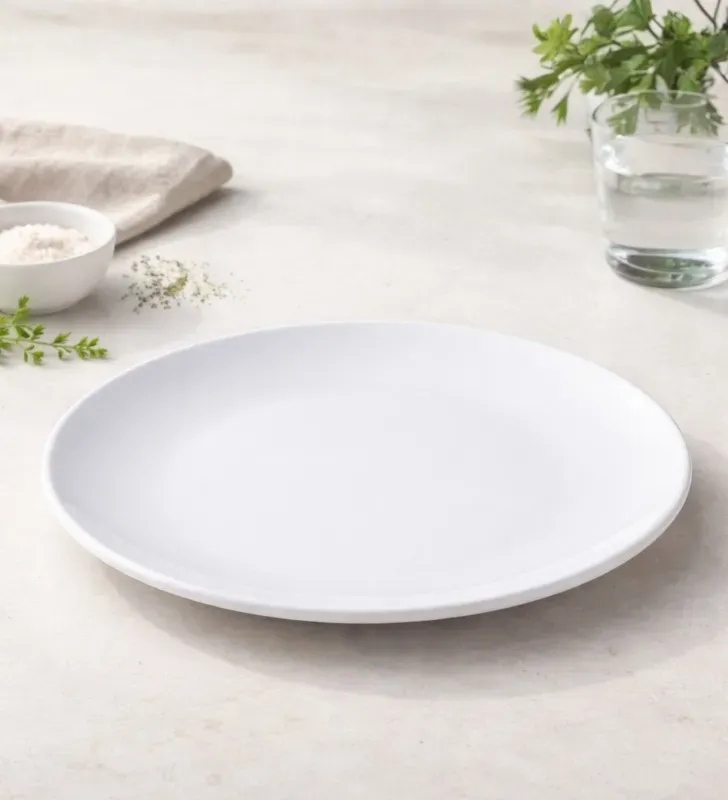 Plato Trinche Tavola 26.7 cm Melamina Blanca – Modelo 80742