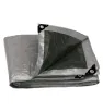 Lona gris uso pesado 4x4 m impermeable y resistente UV