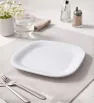 Plato Cuadrado Tavola 8" Melamina Blanca – Modelo 80749