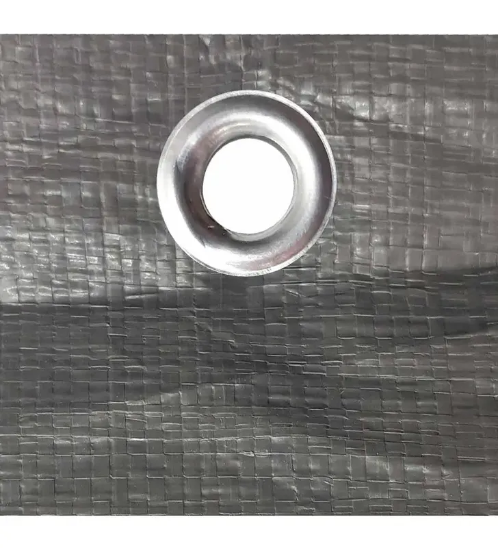 Lona gris uso pesado 4x4 m impermeable y resistente UV