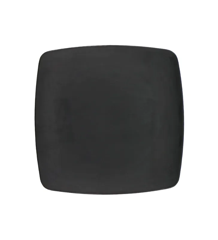 Plato Cuadrado Coupe Tavola 10" Melamina Negra – Modelo 83282